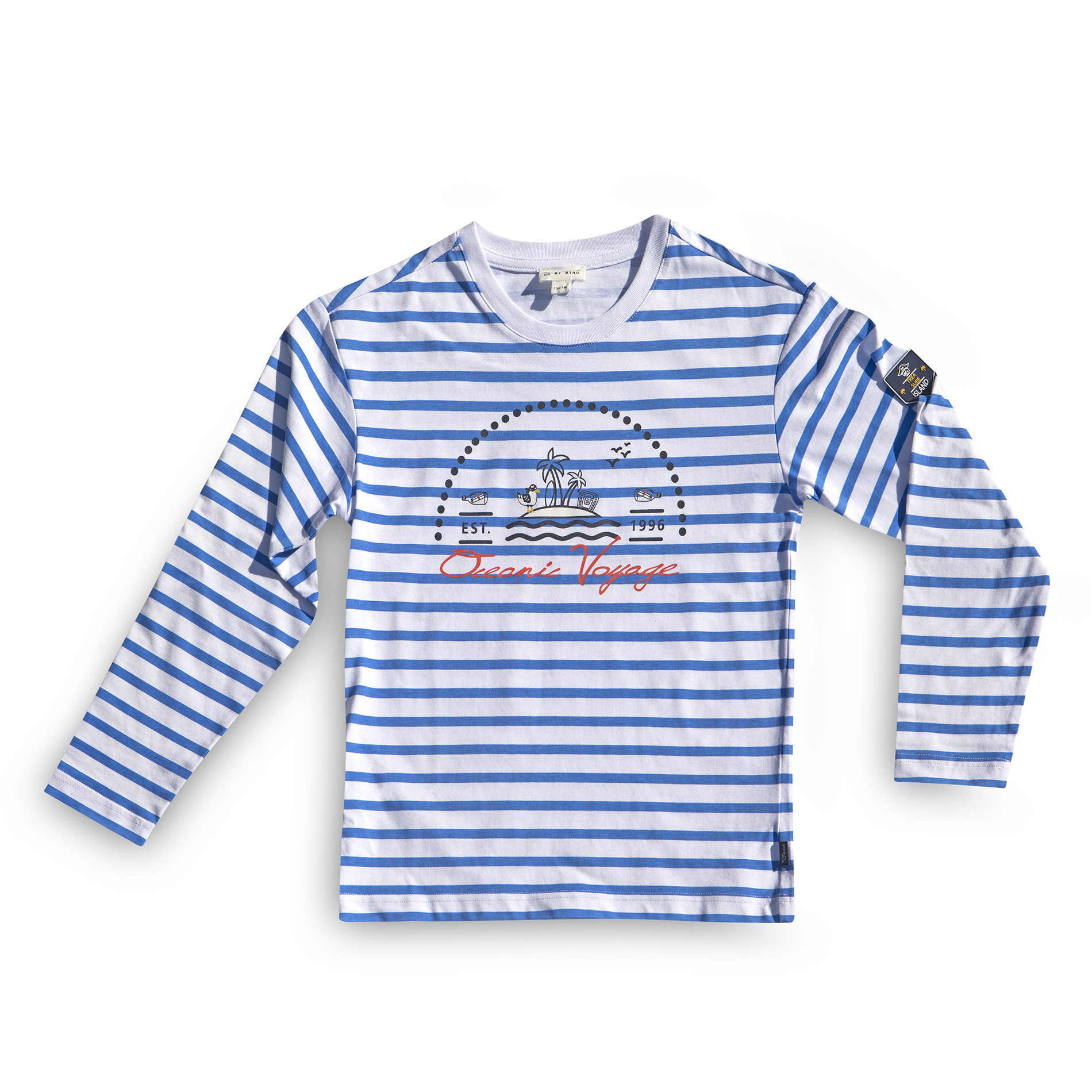 Longsleeve Kids Blau-Weiß