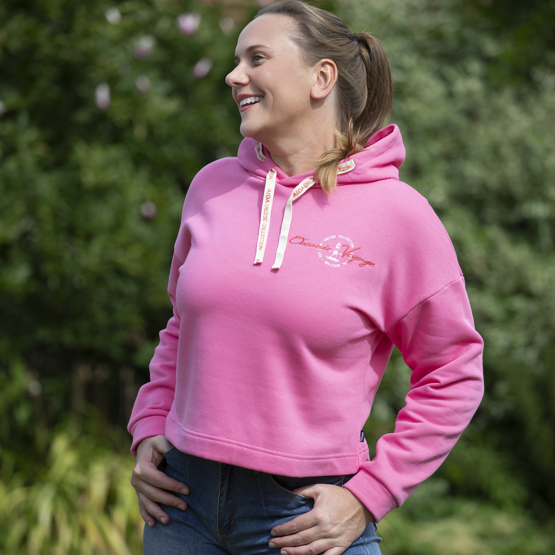 Damen Hoodie Pink