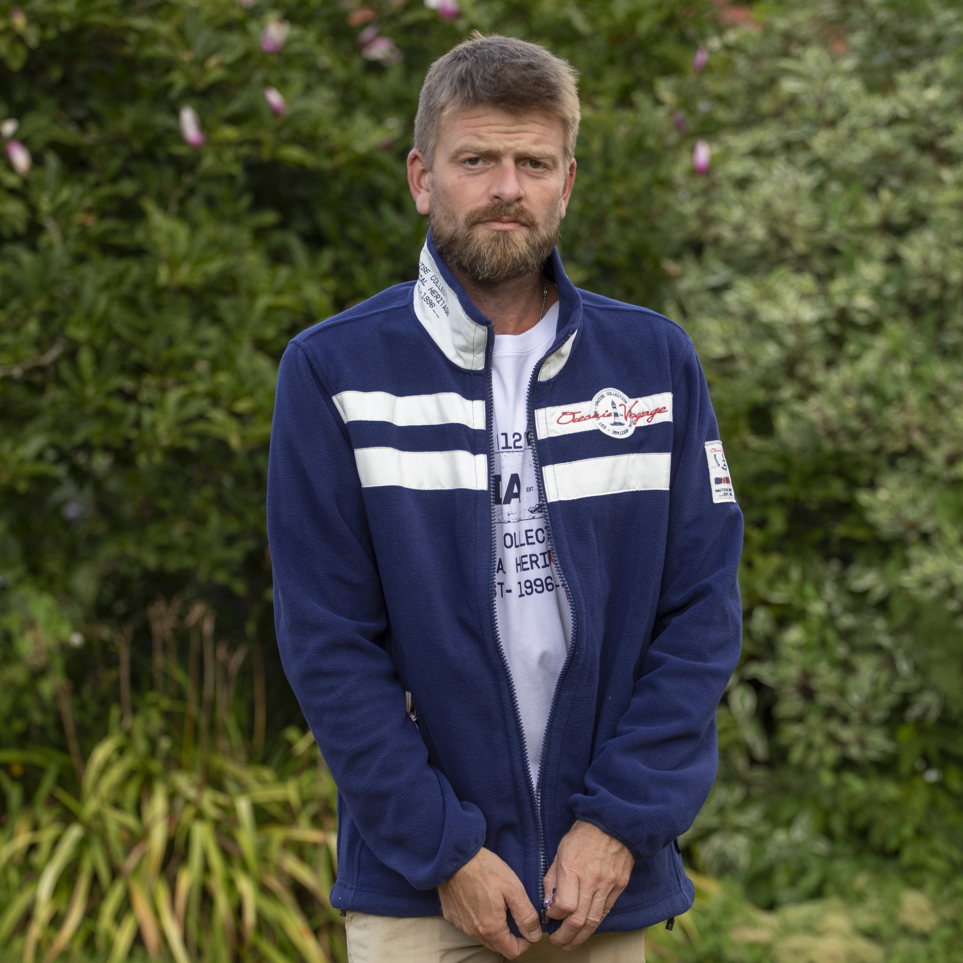 Herren Fleecejacke Navy